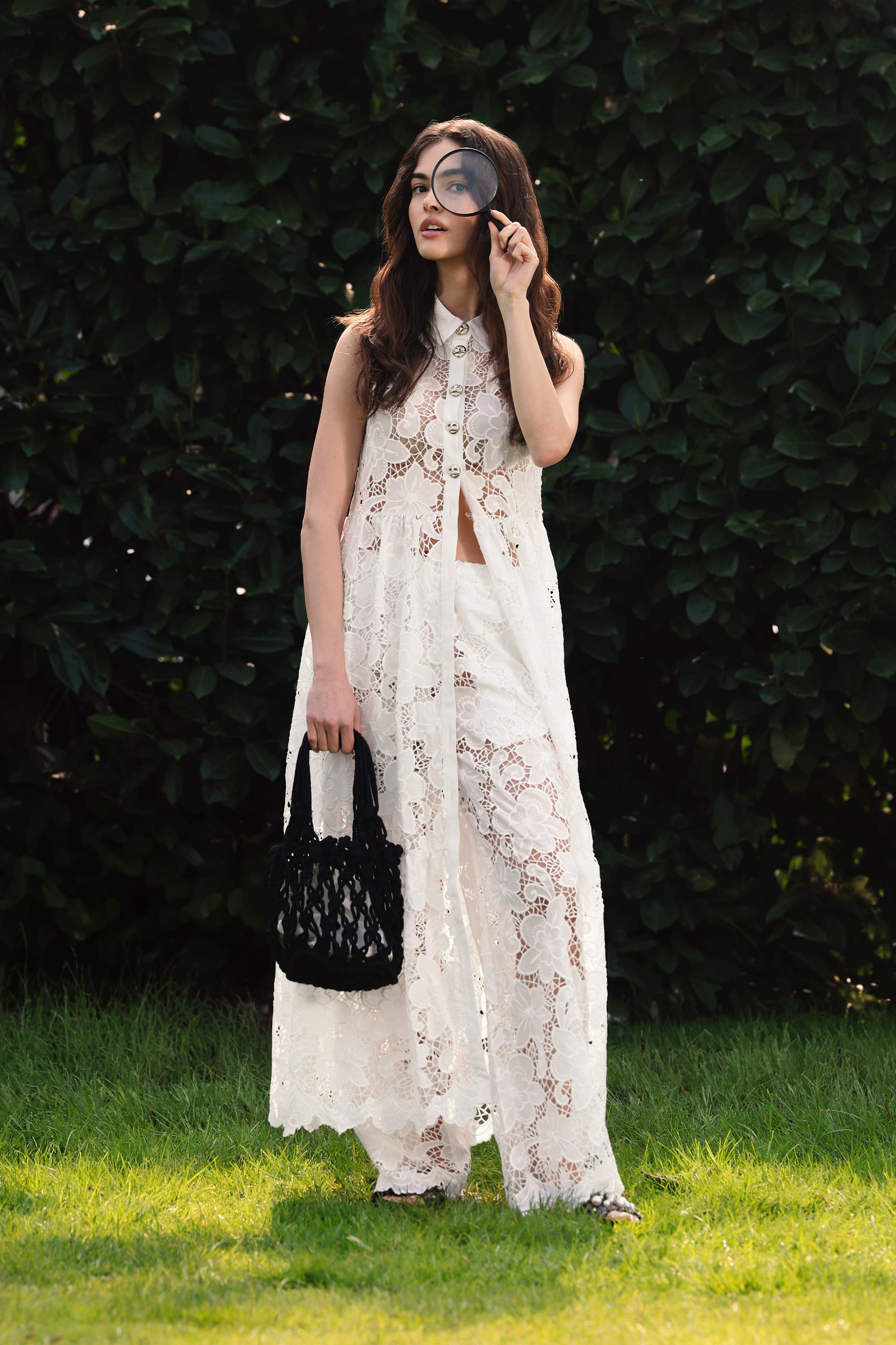 Abito chemisier maxi in pizzo - Abito KEDTOKX - Image 4
