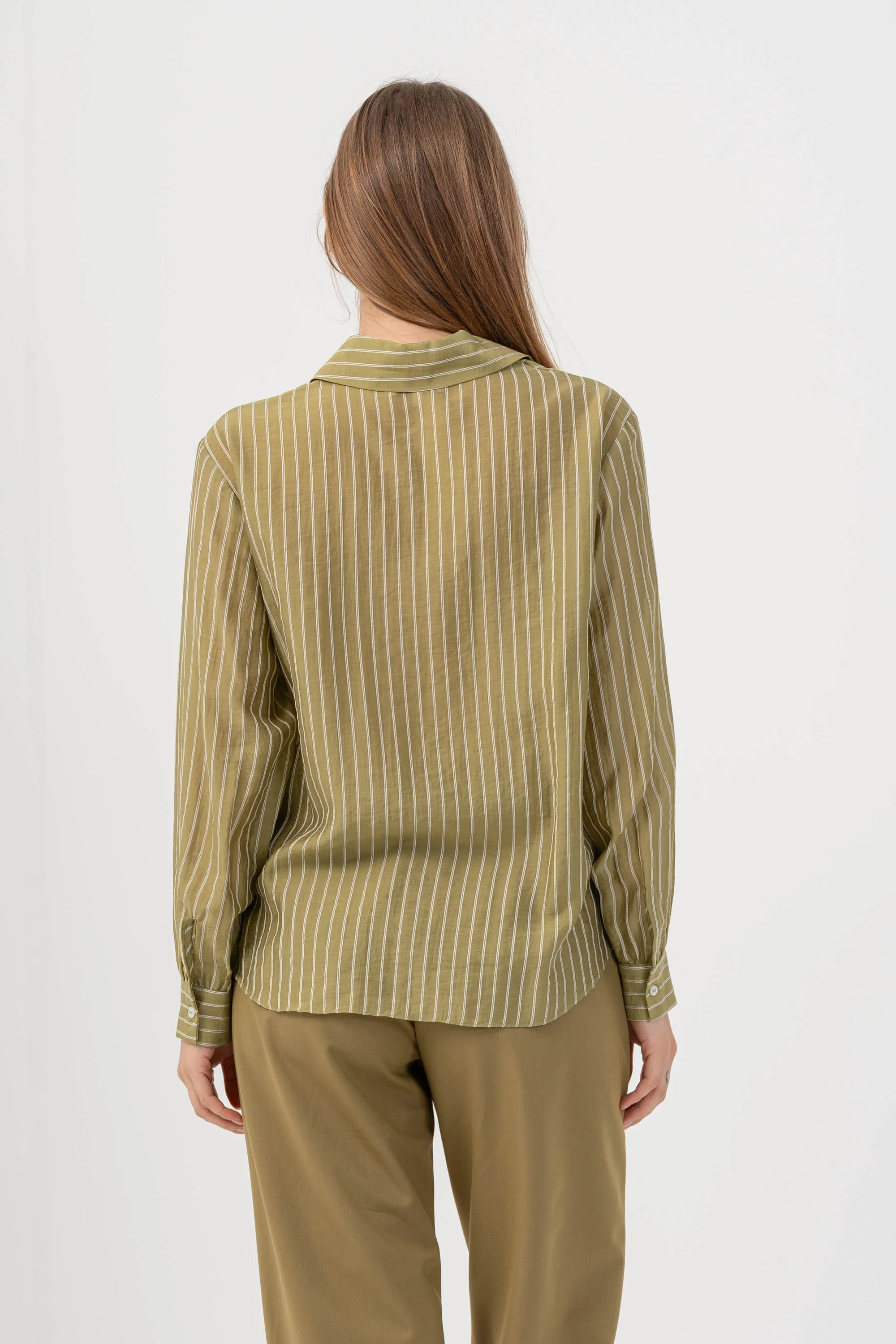 Camicia con colletto classico - CAMICIA A RIGHE RIGAX - Image 4