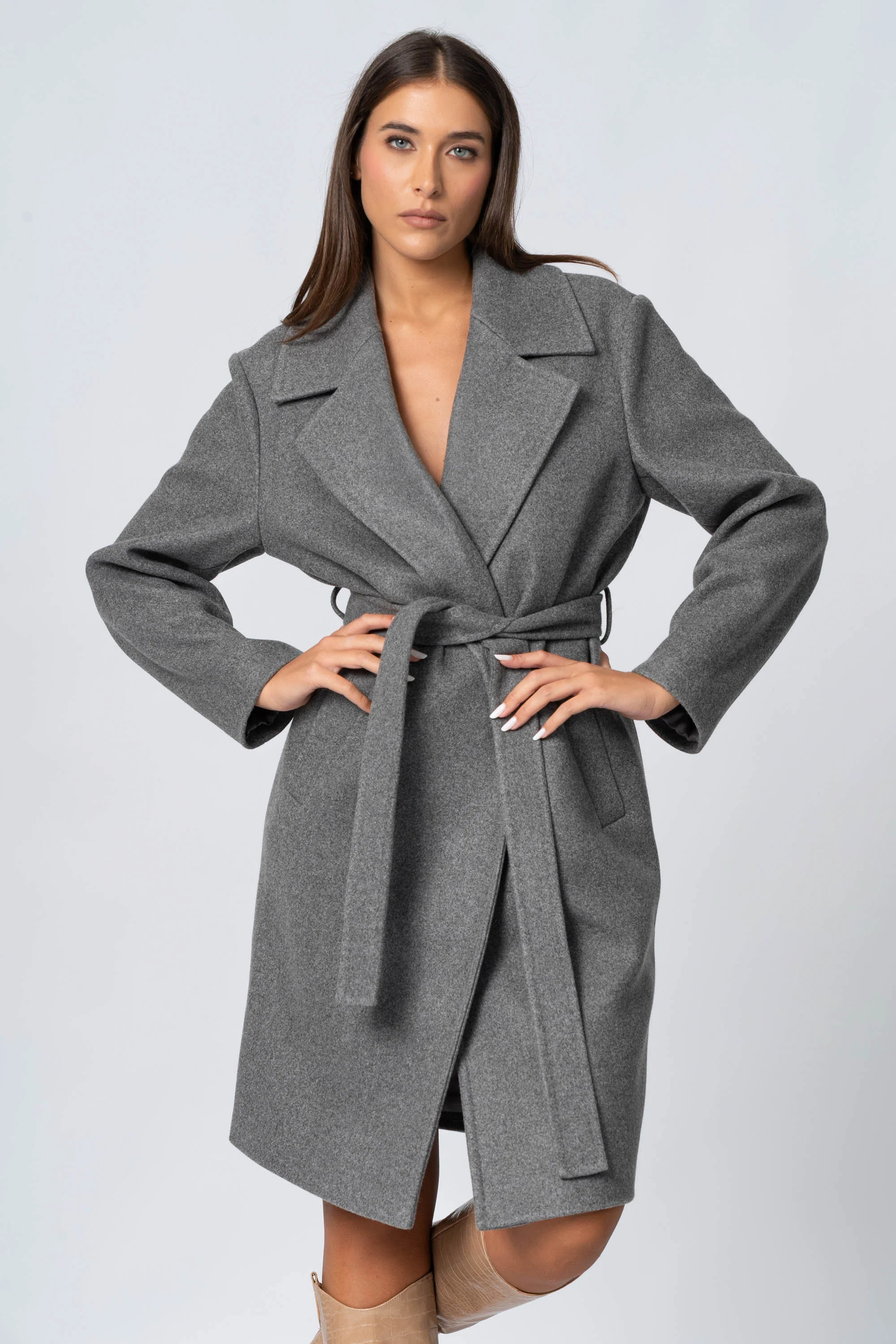 Cappotto midi con cintura - Cappotto TANNIRX - Image 7