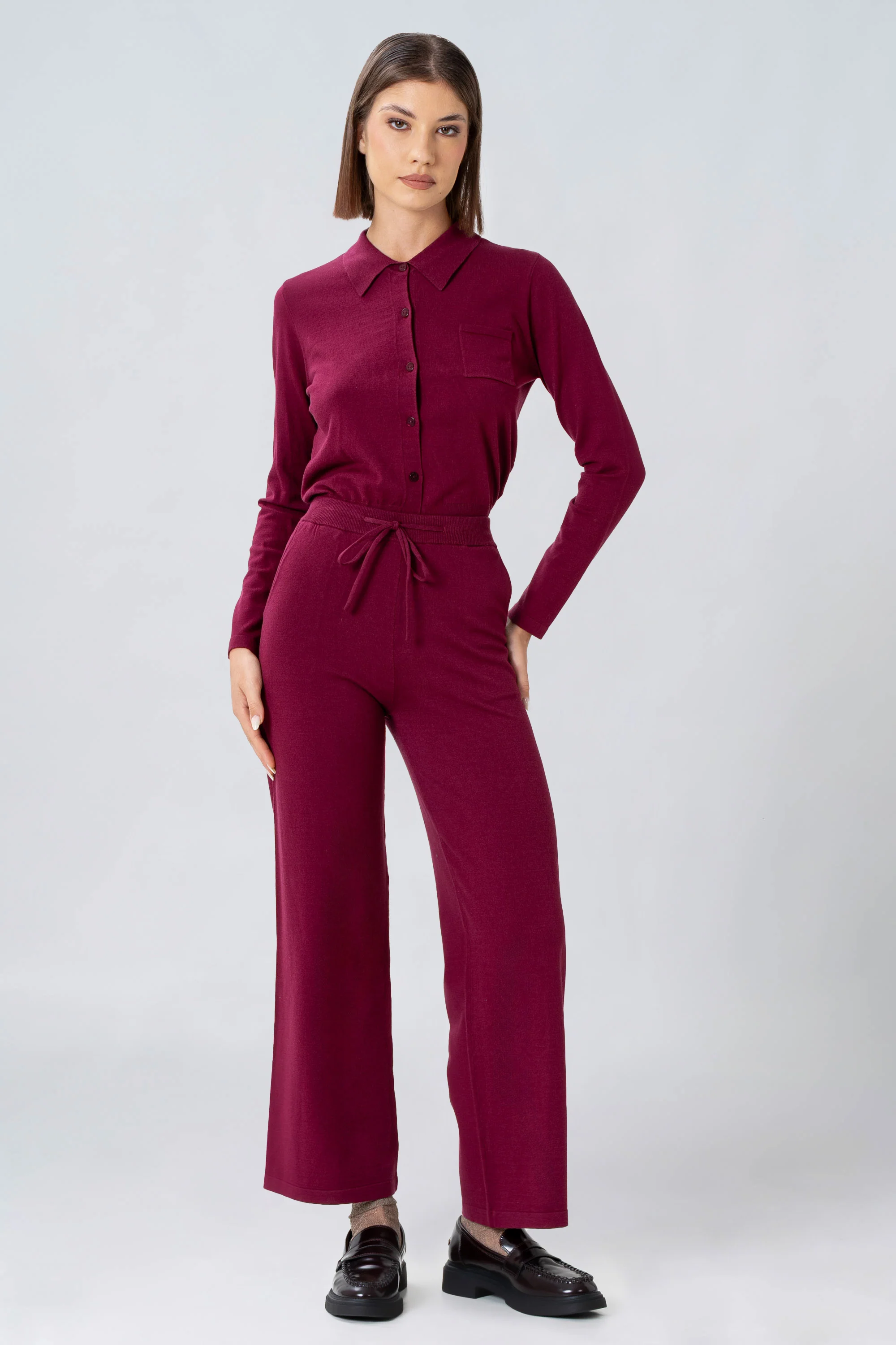 Pantaloni in maglia con coulisse - Pantalone In Maglia NIRIANNAX - Image 6